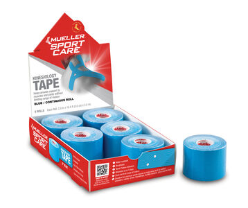 Kinesiology Tape Continuous Roll - 2" X 16.4' - 6CT TRAY  - BLUE